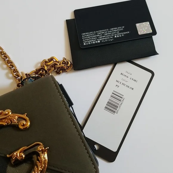 Dolce&Gabbana Mini DG Girls Camouflage Crossbody Bag Khaki Military Green - Picture 10 of 10